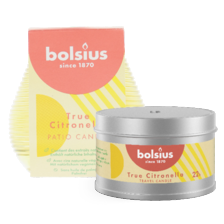 Bolsius true citronella in blik